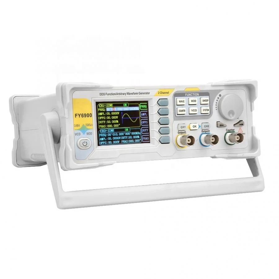 
FY6900 Signal Frequency Meter Sine 0-20 MHZ 2.4in TFT Screen Multi-Functional Digital Signal Generator Signal Counter 