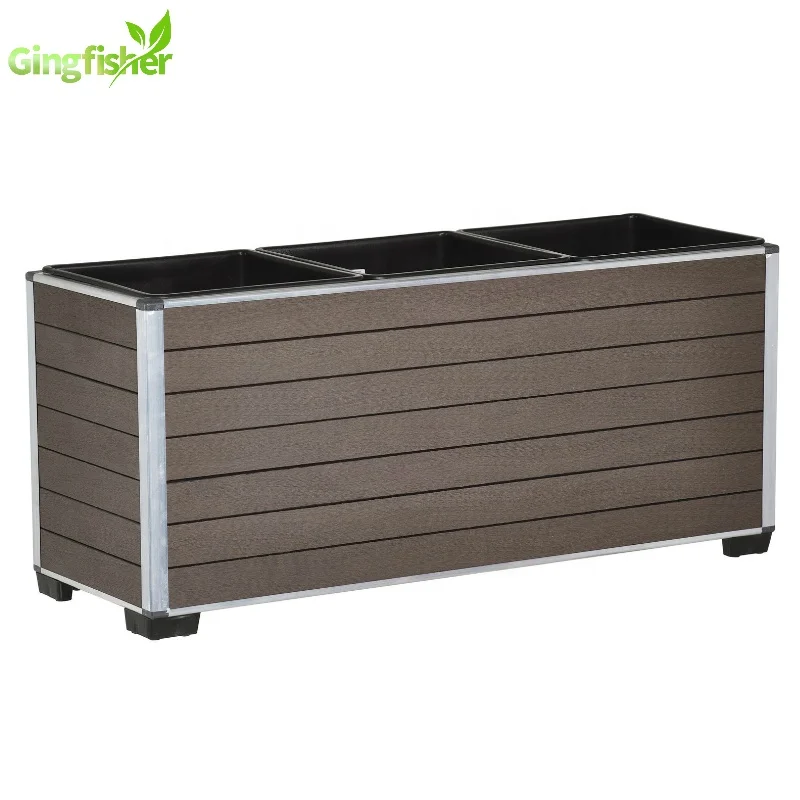 Rectangular Wood Plastic Composite Flower Pot | Planter Pots for SALE
