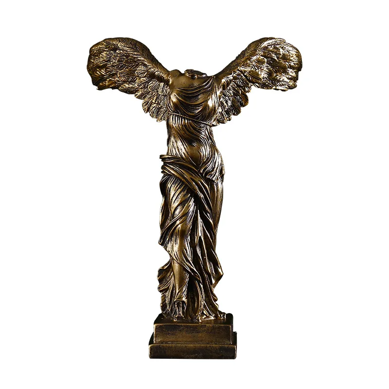 European Western Famous Winged Victory Figure Victory Statue Samothrace Greek Customized No Head Liberty Goddess Winged Statue
