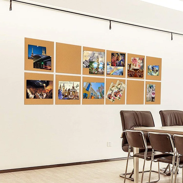 
Frameless Cork Mini Bulletin Boards Natural Cork Boards for pictures,notes Square Cork Bulletin Boards 