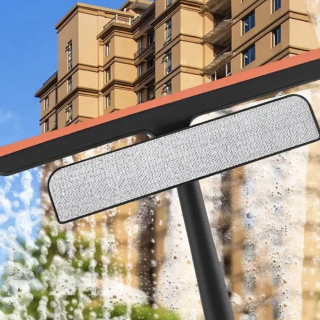 Window Cleaning Brush Glass Scrub Scraping Three-in-One Multi-Function Screen Wiper Tool window mesh cleaner