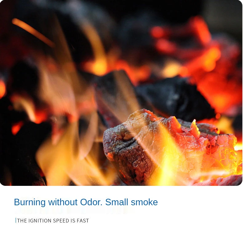 Brand New Bbq Lump Charcoal No Chemical Smoker Mineral Additives Barbecue Charcoal