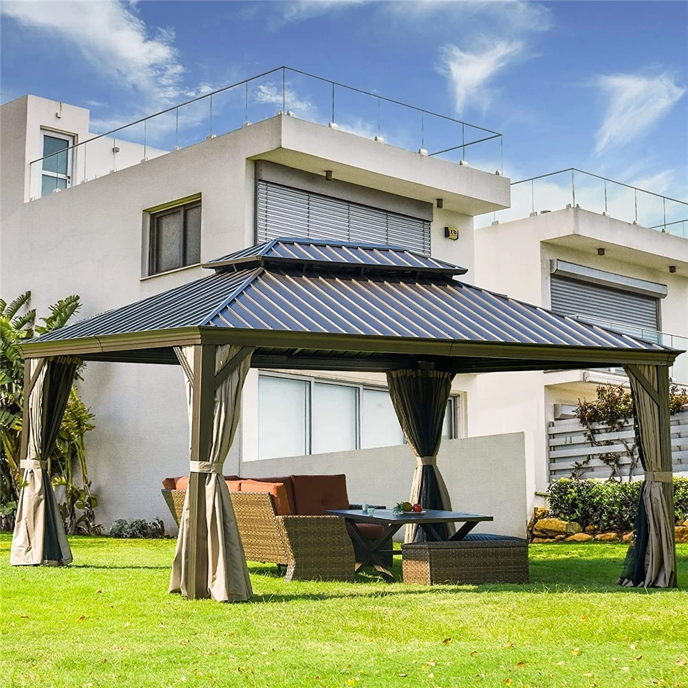 Новый дизайн ext rieur octogonal 3*4 беседка 16x20 с сертификатом CE