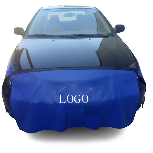 Car Cover Waterproof Automatic Blue Folding Car Cover Full Set Car Body Cover
