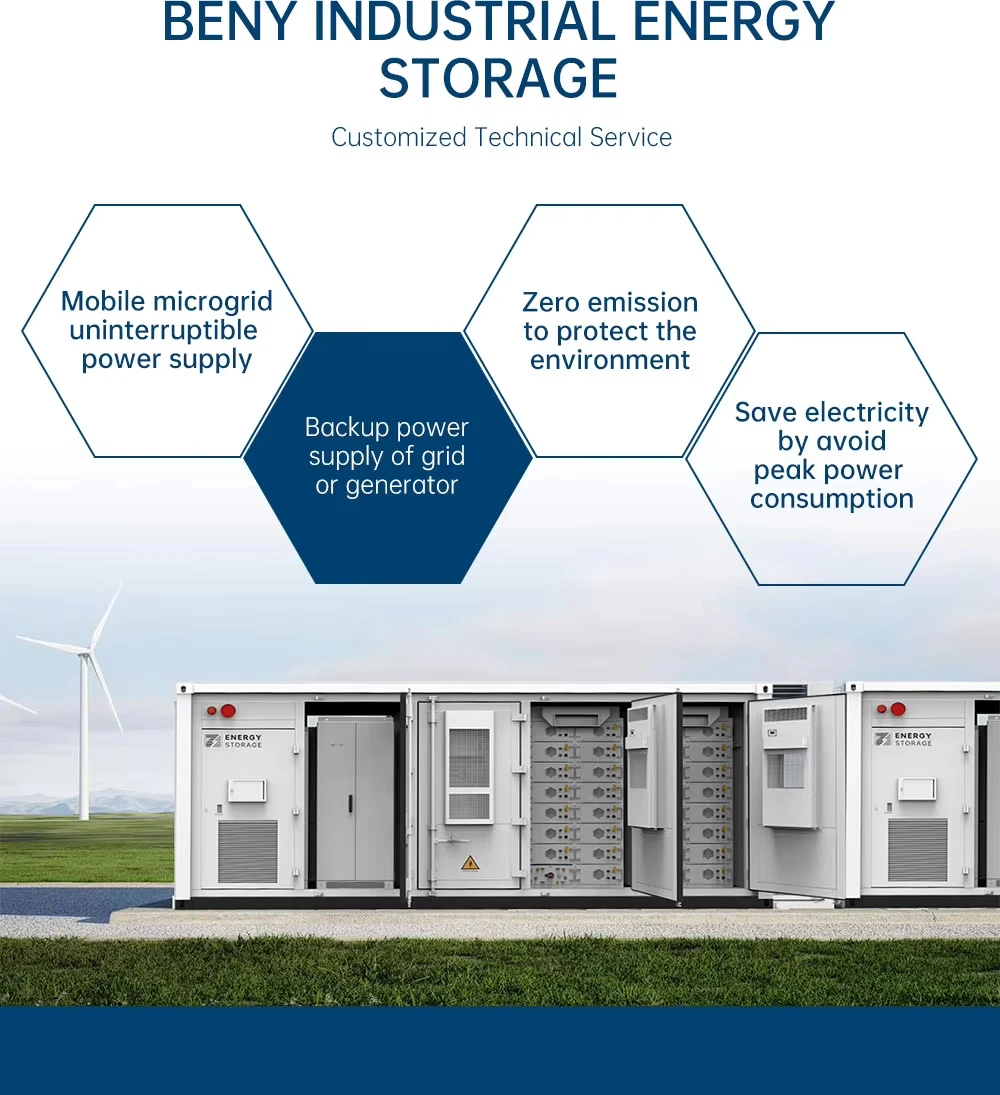 BENY 1Mwh Industrial Commercial Energy Storage Solar System Solution 20Ft Container Commercial With Air Cooling