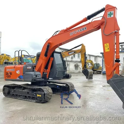 RuiLan Hitachi ZX120 ore trench excavation Excavators Earthmoving Hydraulic Crawler Used mini Excavator for Sale