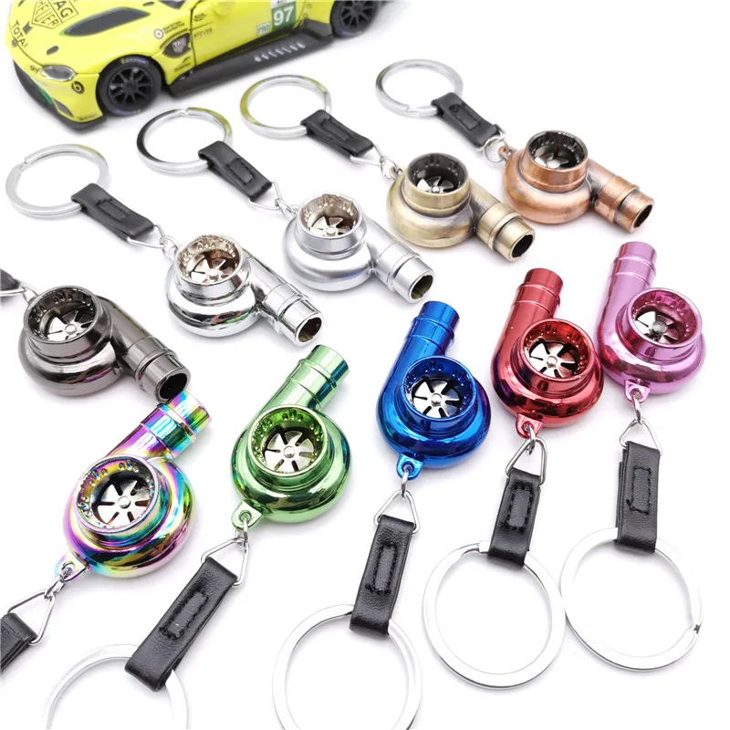 Auto Turbo Parts Model Keychain Metal Factory Wholesale Custom Gift Keyring Race Refit Modification Buckle Jdm Car Accessories