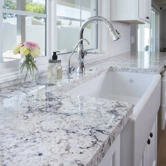 BOTON STONE Factory Polished Cheap White Countertops Worktop Kitchen Granite Benchtops