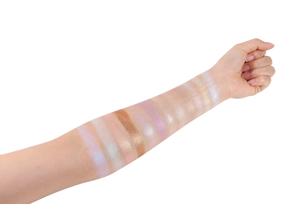 Diy Powder and Cream Formula Highlighter Contour Blush Palette Makeup Powder Contour Palette High Pigment Contour Pressed Powder