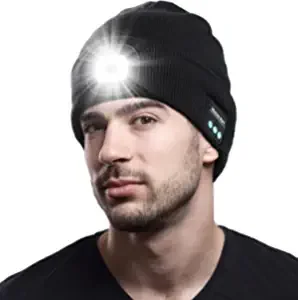 4 LED Beanie Bluetooth Earphone Music Hat Winter Wireless Headphone Headset With Mic Sport Hat