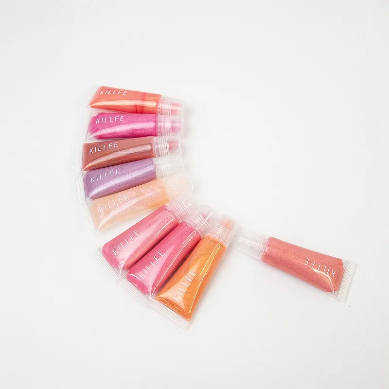 Wholesale KILLFE 9 Colors Makeup Lipgloss Private Label Glitter Lipgloss Bulk