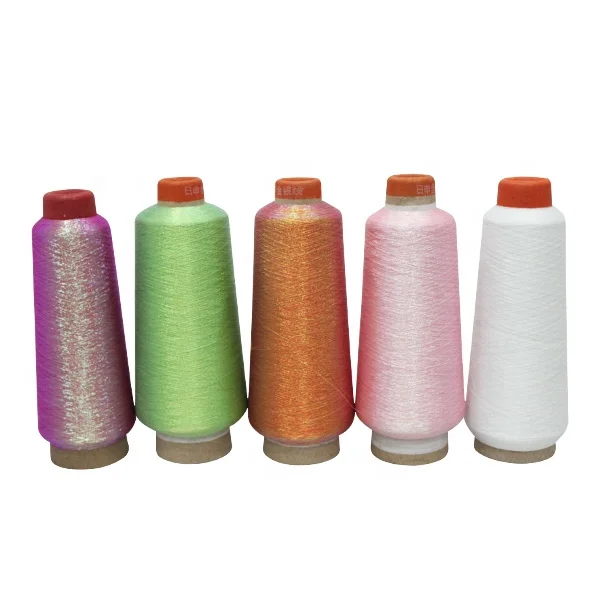 China Most Popular Fluorescent Luminous Threads Polyester Reflective Yarn
