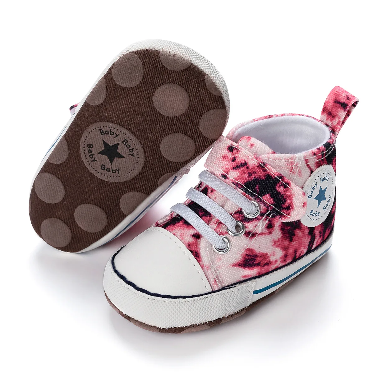 2024 Hotselling printing canvas baby shoes boys girls newborn infant casual baby toddler shoes