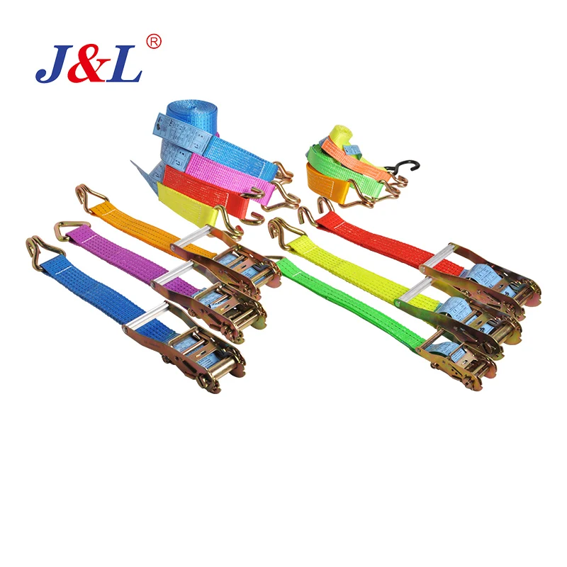 JULI CE GS 10 ton ratchet straps 100mm color code used for cargo truck transportation lashing OEM ODM