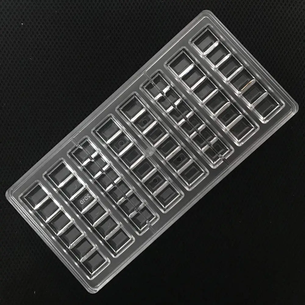 Wholesale Eco-Friendly Food Grade 3D Diy Hard Plastic Polycarbonate Pe Material In Number Shape Acrylic Chocolate Mold Tray