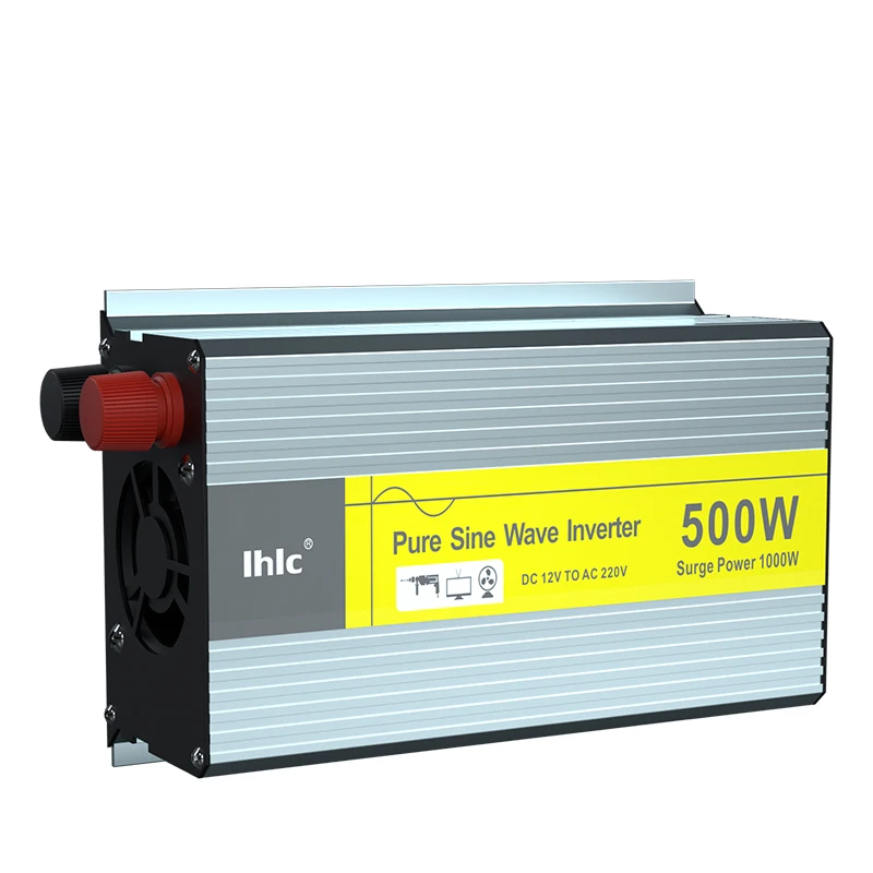 500W DC to AC Pure Sine Wave Inverter Portable Car Power Inverter Battery Converter 24v to 220v 110v for PD