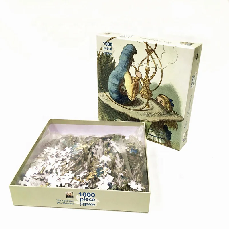 Wholesale Custom Adults High Quality Games 1000pcs Jigsaw Puzzle adult puzzle gamesblank puzzle