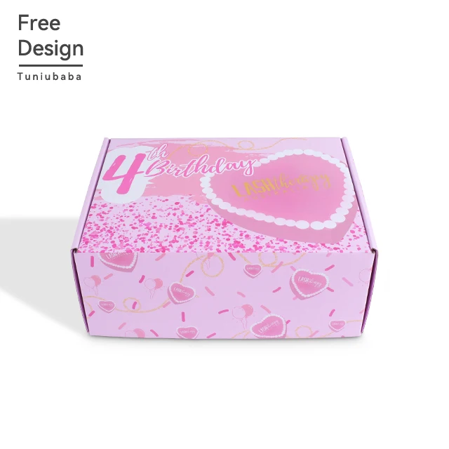 Custom Colorful for Lingerie and Apparel Packaging with Double-Sided Color Printing Corrugated Boxes