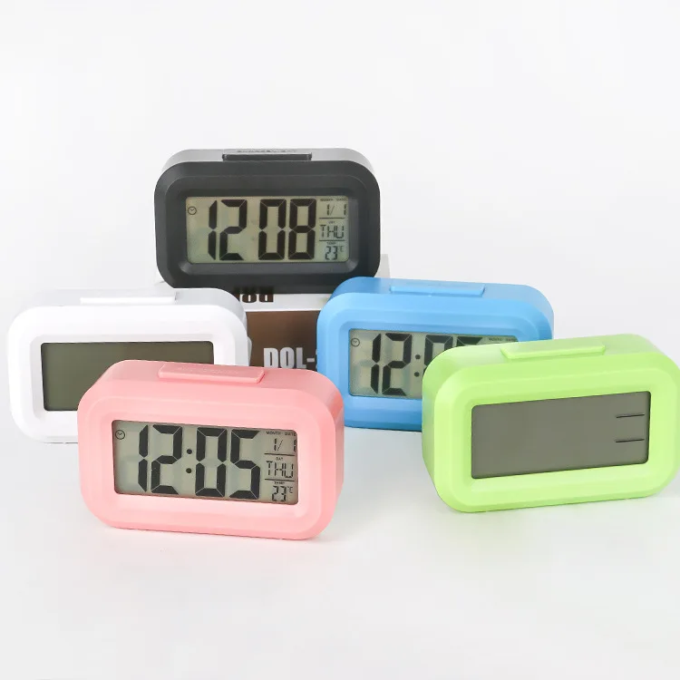 New electronic clock smart desktop multi-function clock with luminous temperature calendar kitchen timer