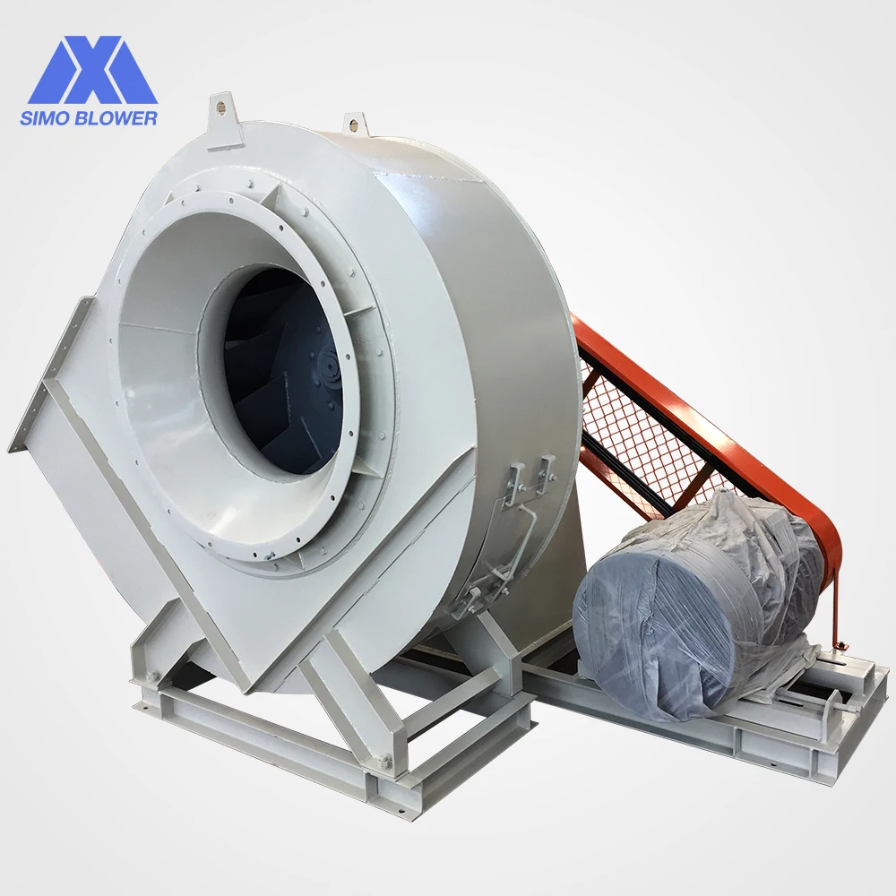 Industrial Hot Air Wood Chip Blower Three Phase Electrical Motor Centrifugal Fan