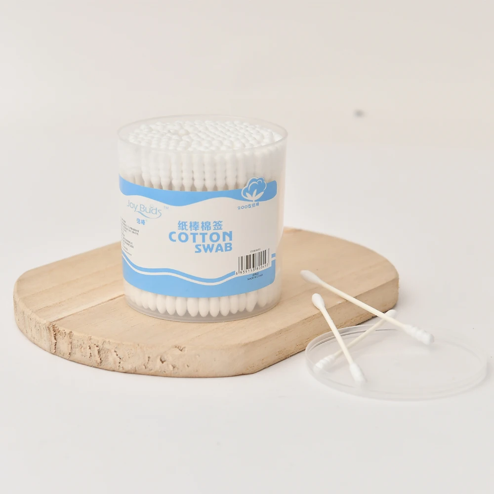  Горячая Распродажа 200 шт. q-tips экологически чистые двухсторонние ватные палочки разборные