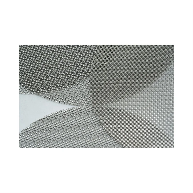 304 Stainless Steel Wire Mesh Cut Circles Round Screen Filter Disc