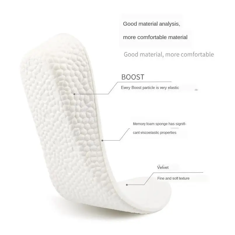 Insoles Leather For Work Boots Rubber New Fashion Pad Women Custom Pu Gel 4D Carbon Fiber  Responsive Insole Shoe Material