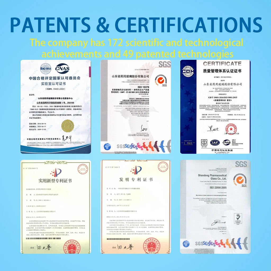 Круглая стеклянная бутылка-капельница для эфирного масла Shandong Pharma, 30 мл