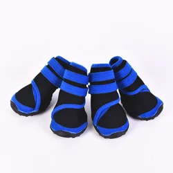 high grade dog Diving shoes XS-L size pet dog shoes with oxford bottom pink red blue pet supplies dog shoes