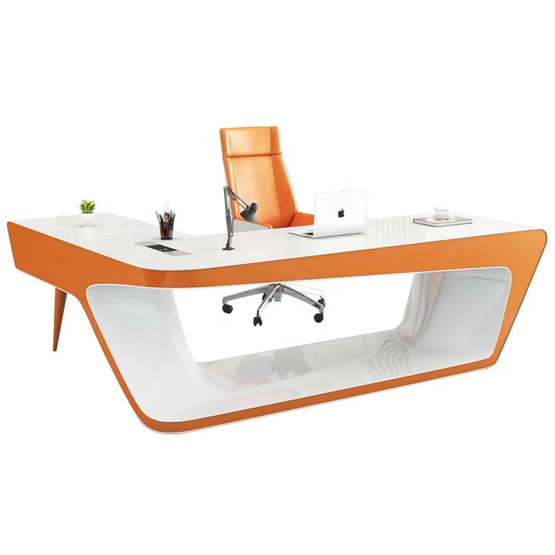 Schreibtisch Luxury executive office table White ceo Office Desk set Office furniture escritorio de oficina commercial furniture