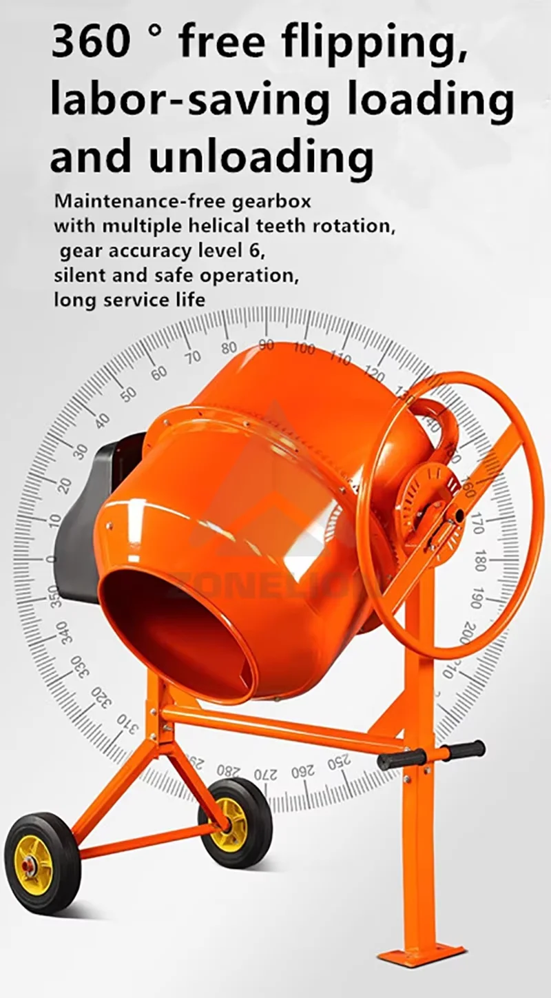 Factory Wholesale Portable Planetary Concrete Mixer 60L 105L 120L 205L Electric Cement Mortar Concrete Mixer Prices