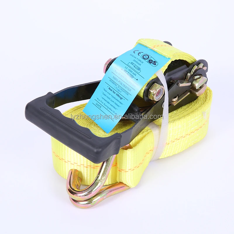 Heavy duty 2 inch 50mm 5000kg tie down cargo lashing ratchet strap tensioner trailer straps