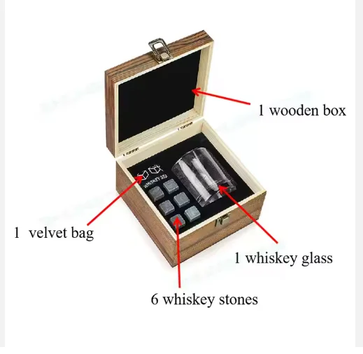 wholesale whisky rocks 2 old fashioned glasses granite chilling whiskey stones gift set in wooden box for men anniversary