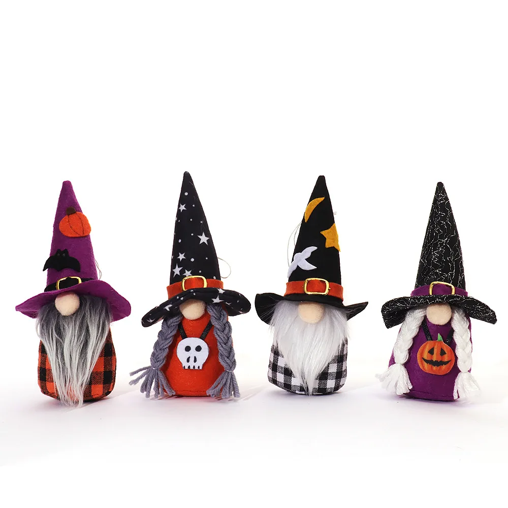 Handmade Swedish Gnomes Plush Standing Halloween Gnomes For Halloween Table Ornament Party Supplies Kids Gift Decorations