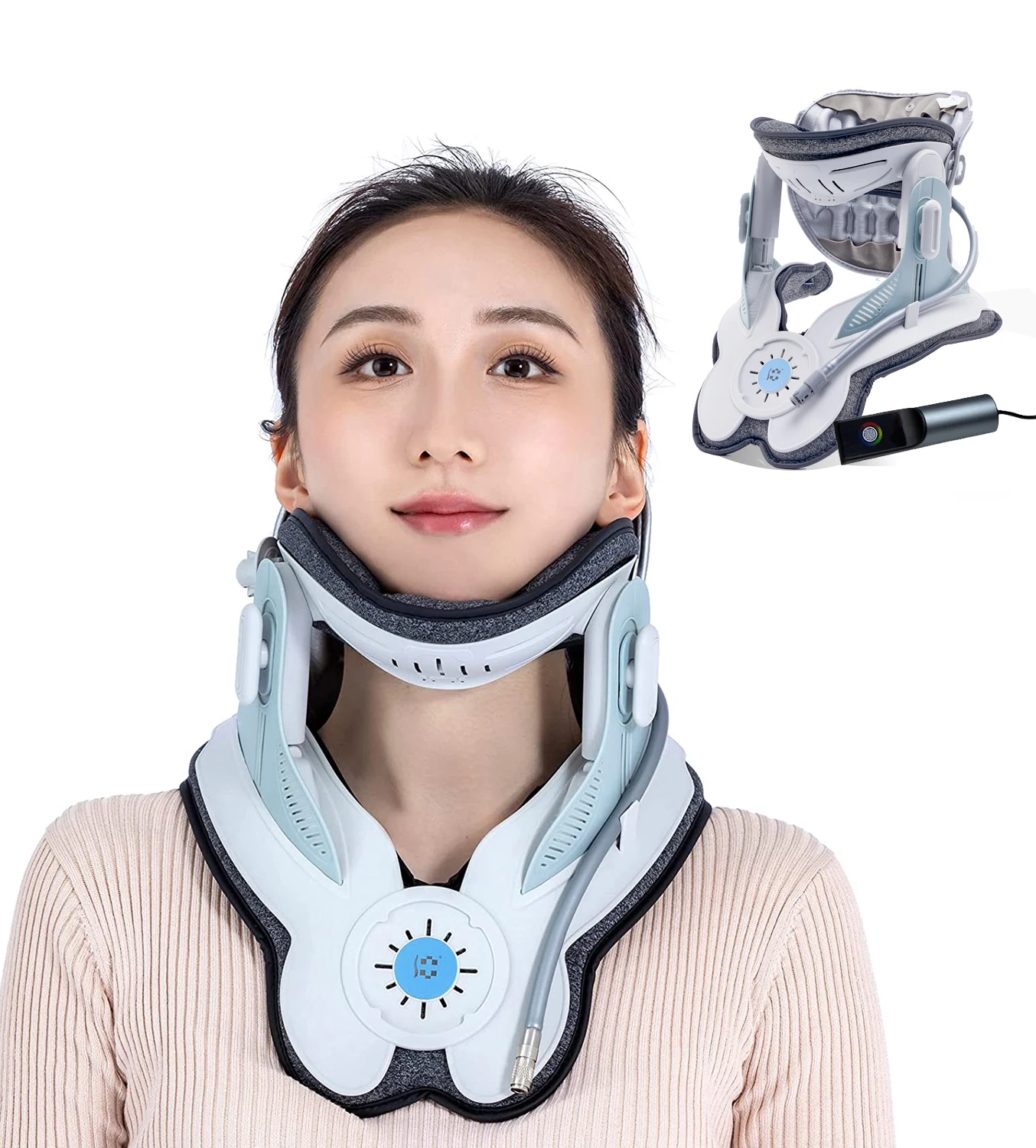 Unique Health Care Product ISO 13485 Certified Wholesale Inflatable Neck Cervical Pain Relief Collar for Neck Traction