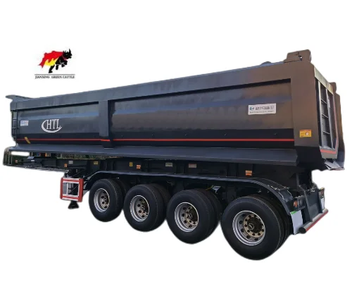 Customized professional 3 Axles 12 wheels 50Ton Dump trailer tipping Tipper  semi trailer