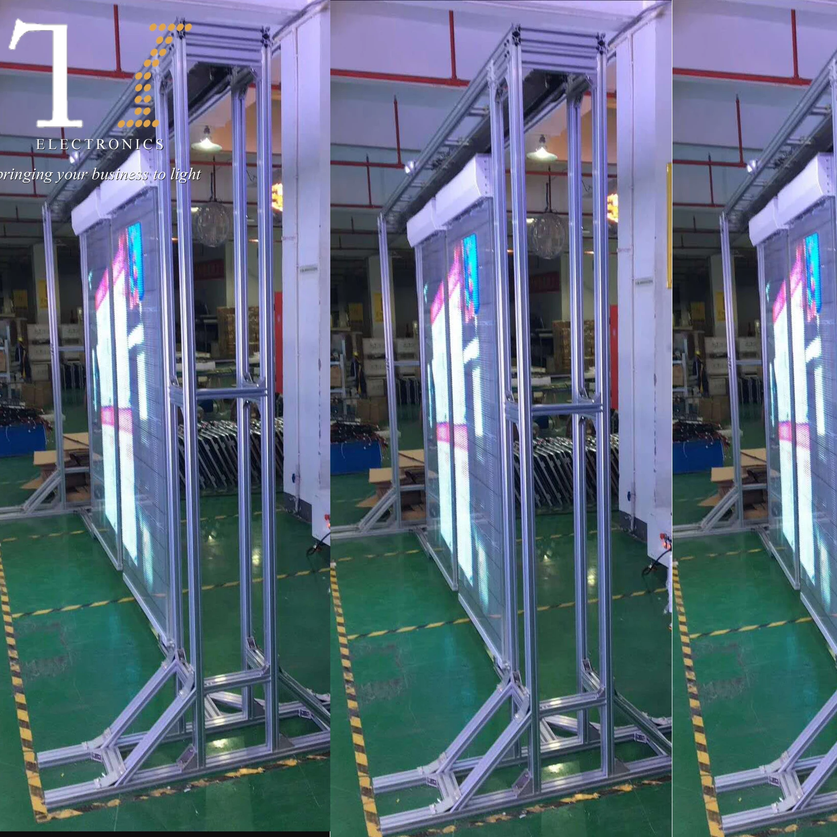 2020 недавно разработанные светодиодные прозрачные экраны для интеллектуальной рекламы и светодиодных дисплеев стеклянных автоматических дверей