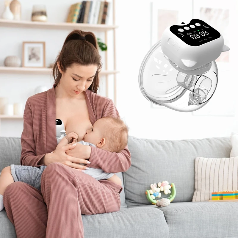 High Quality OEM&ODM display screen breast pump Massage Accessories remote control baby friendly Breastfeeding Breast Pump
