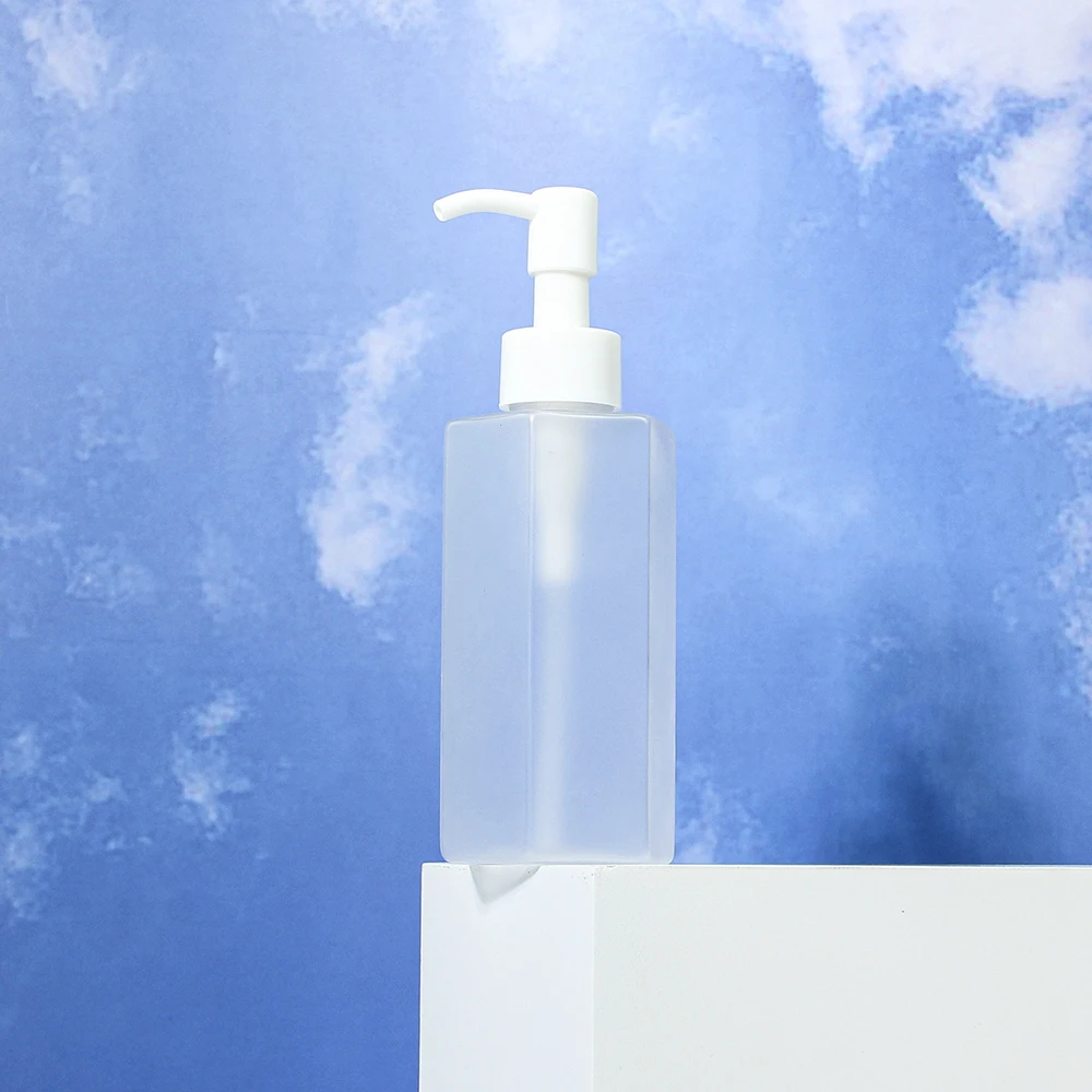 Manufacture Plastic Packaging High Quality Frosted Color Hexagon Shape Plastic PET Bottle With Pump For Make up Oil