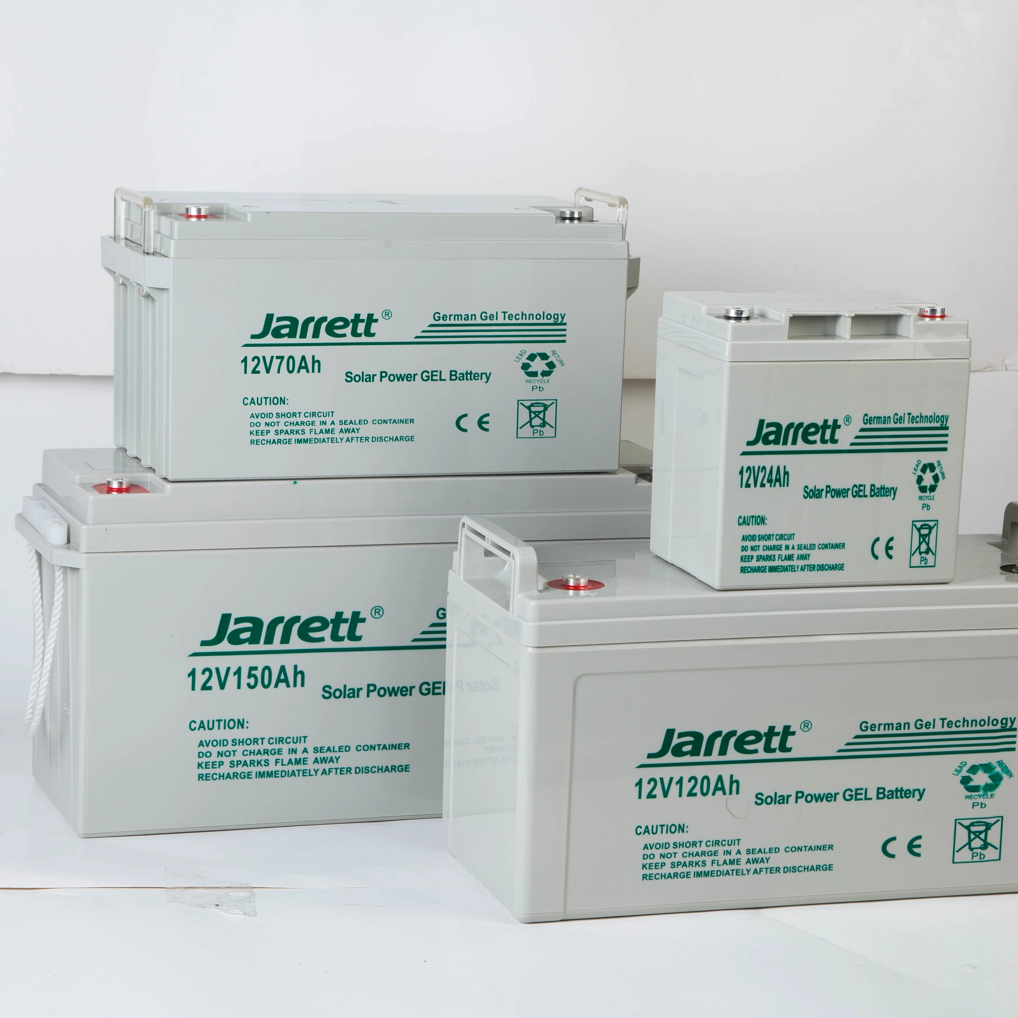 
 Jarrett 12V 200AH гелевая батарея глубокого цикла солнечной системы батареи для Солнечного проекта  