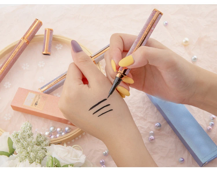 High Quality Smooth Waterproof Long Lasting Fast Dry Shimmer Matte Eyeliner Pen Private Label Natural Liquid Eye Liner Pencil