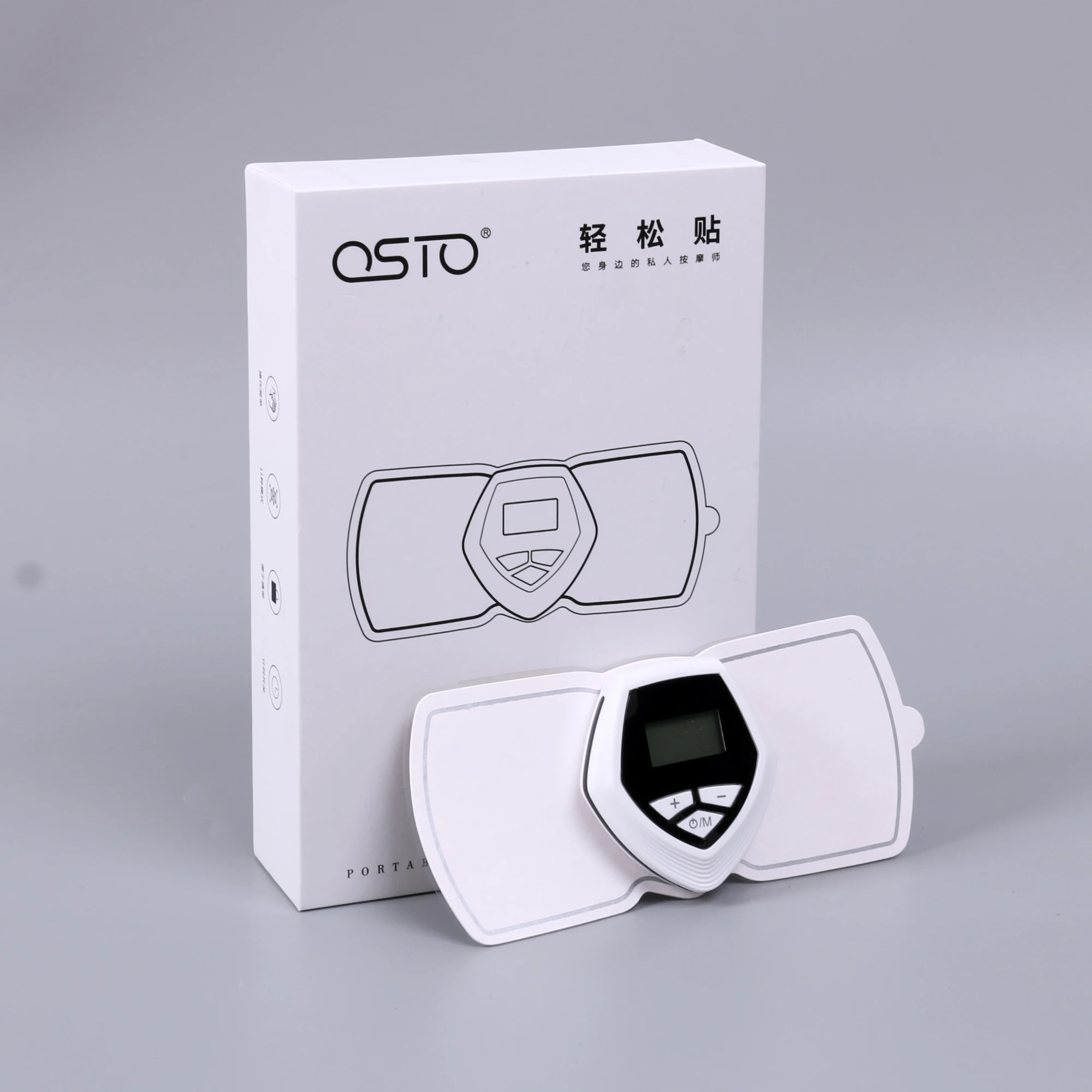 OSTO New magnetic ems abs muscle stimulator with LCD screen smart fitness trainer for muscle relaxation(501E)