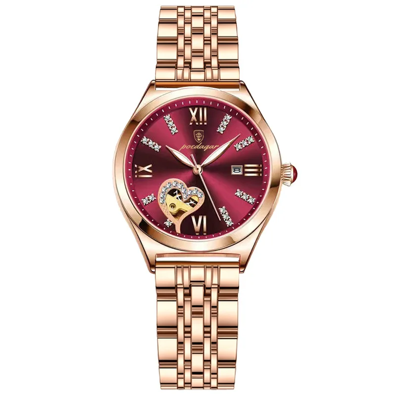 Girl Gift POEDAGAR 320 New Casual Women Watches Stainless Steel Band Business Quartz lady Watch Luminous Pointers