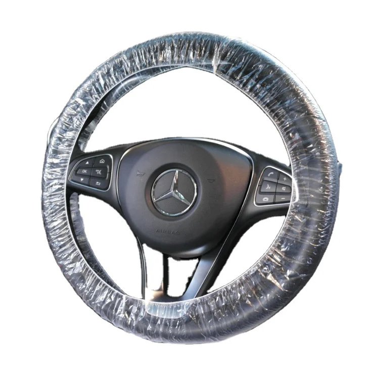 Auto Service Clear Plastic Steering Wheel Covers
