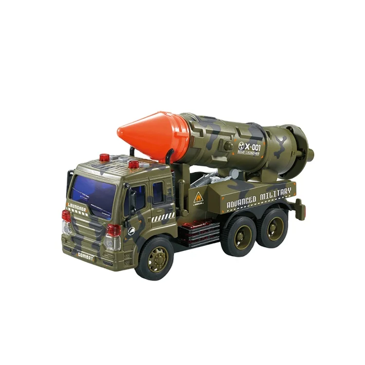 
1:16 friction Missile car with Light and music Wholesale diecast toy vehicles for children 