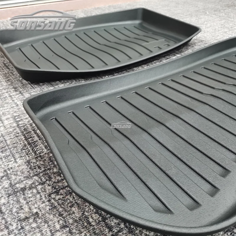 For tesla model 3 highland 2024 Floor Mats All Weather Floor Mat Full Set Car Interior Liners Waterproof Car Mats