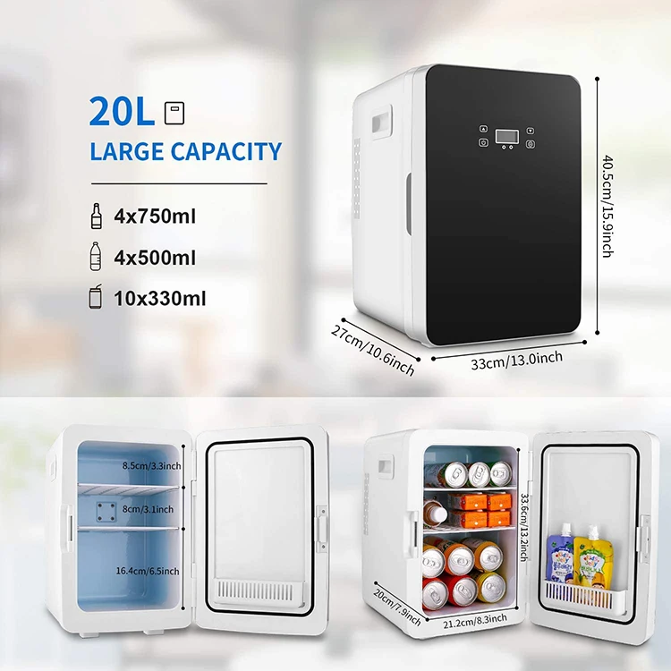 Modern single door household room cooler mini fridge with digital thermostat display