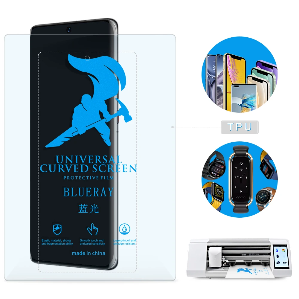 Auto-repair Protect Curved Screen Pelicula De Hidrogel Phone Front Screen Tpu Clear  Film Hydraulic Film