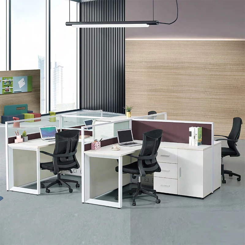 Height Quality Call Center Cubicles Customized Office Workstation Staff Table Office Furniture Table for 2/3/4/6 persons