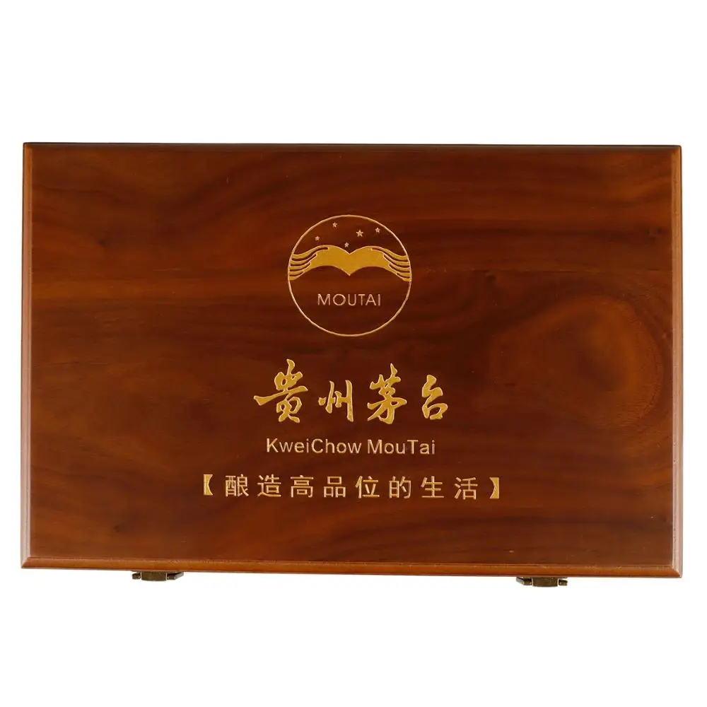 High Quality Luxury Big Custom Logo 6 Bottles Packaging Wooden Wine Box With Metal Handle